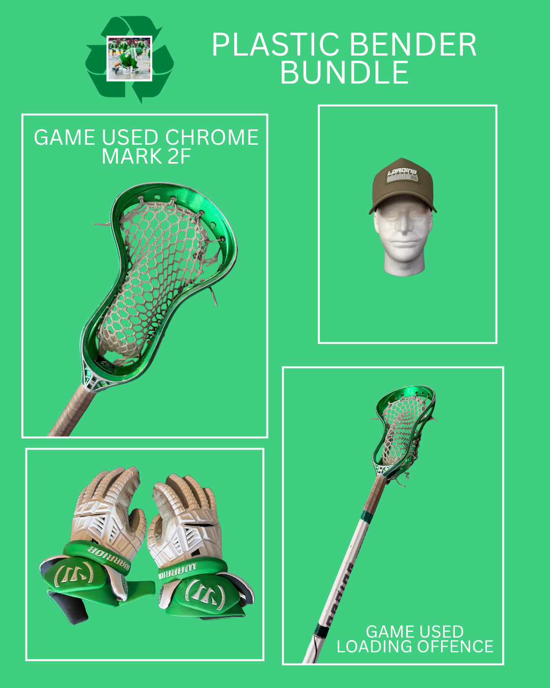 PLASTIC BENDER BUNDLE (GAME USED)
