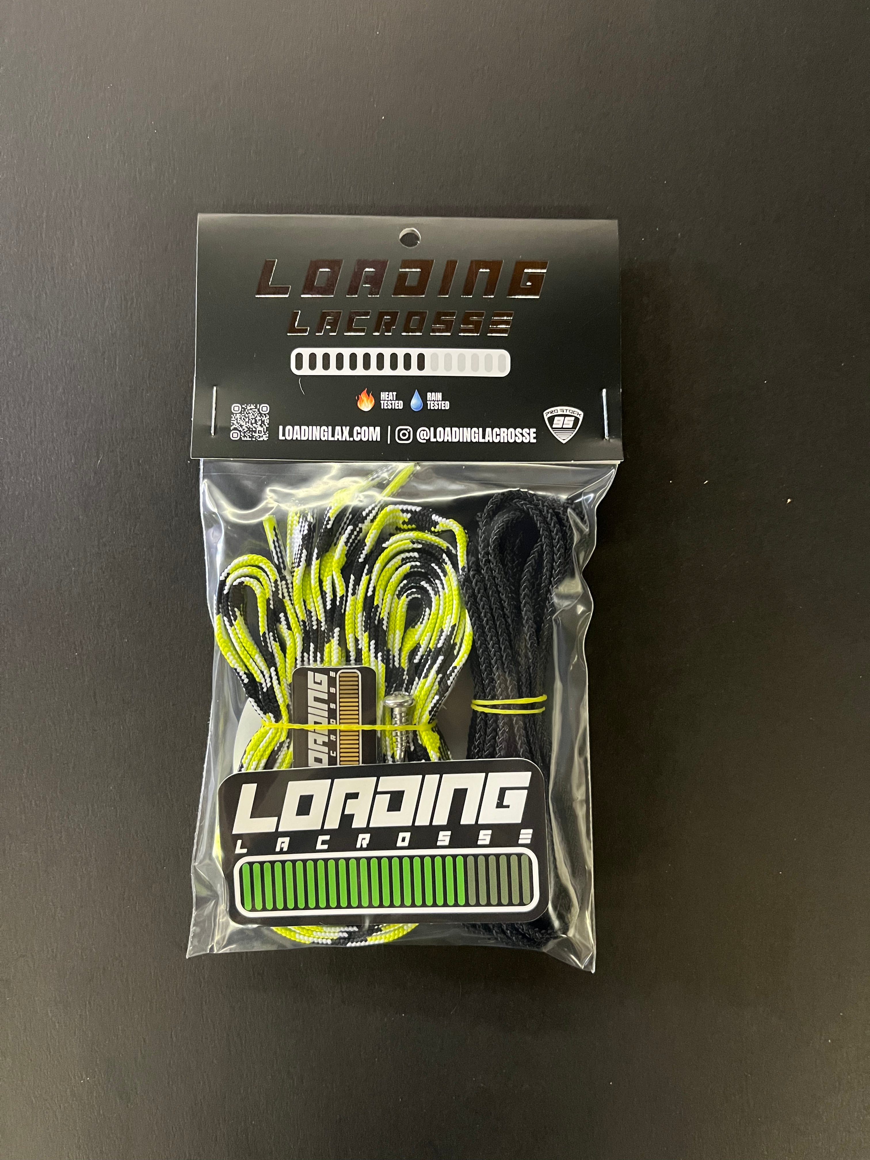 YELLOW/ BLACK LOADED STRINGING KIT – Loading Lax