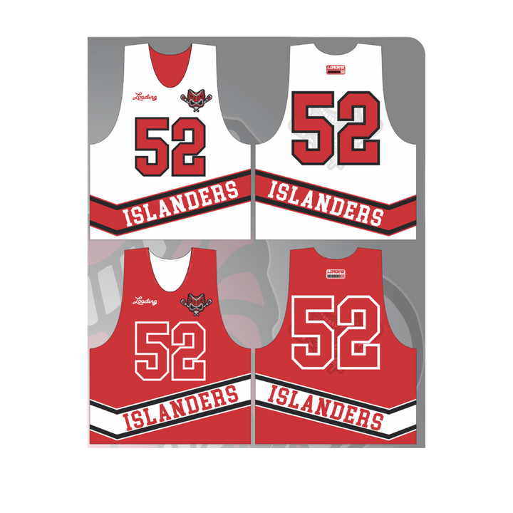 DELTA ISLANDERS WHITE/RED PINNY